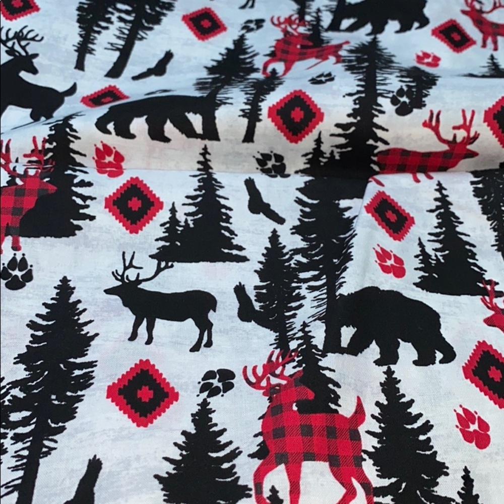 Cotton face mask, woodland animal